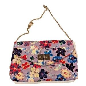 Aldo Purse Shoulder Floral Lilac Crossbody Clutch Bag Floral Romantic Feminine